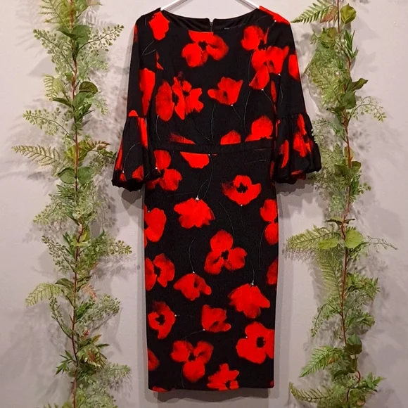 Maggy London poppy floral dress - Picture 3 of 12